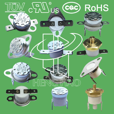 High temperature ceramic thermostat thermal cut off switch  KSD301 250V 16A UL TUV CQC ROHS KC