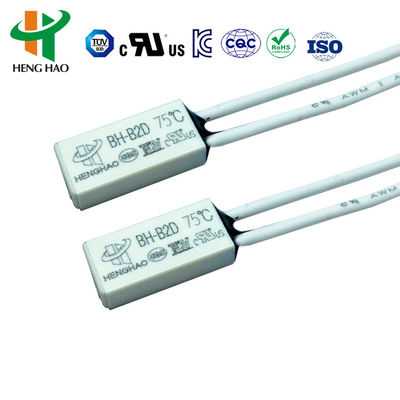 Automatische reset mini thermische schakelaar met 30~150°C bedrijfstemperatuur, 24V DC spanningsclassificatie en 10000 levenscycli