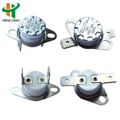 KSD301 Temperatuurregelaar Bimetaal Thermostaat met 100000 Cycli 0-250℃ Bereik en Normaal Gesloten/Open Contacten