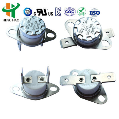 Normaal geopend KSD301 Thermostaat 250V 16A Automatisch terugzetten temperatuurcontroller met 100000 cycli en 0~250°C bereik