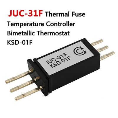 JUC-31F Thermische Zekering Bimetalen Thermostaat met 0~150°C Bereik Bakelieten Behuizing voor PCB Printplaat