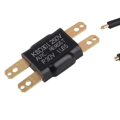 KSD301 Bimetalen Thermostaat Thermische Schakelaar met Normaal Gesloten of Open Contacten in Kunststof of Keramische Behuizing en Aluminium Kap of Koperen Kop