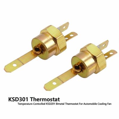 KSD301 Bimetalen Thermostaat met 100000 Cycli Normaal Gesloten of Open voor Automobiel Koelventilator