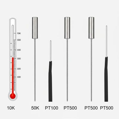 Temperatuur sensor sonde 10K 50K Platinum resi NTC Thermistor Platinum Resistor PT100 PT500 Platinum Thermocouple Prob